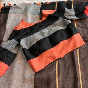 Real linen saree